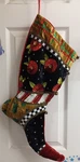 Beaded Christmas Stocking Boot Wayne Kleski 22" Katherine's Collection. Fixed Price $114.99.