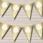 Snowflake Golden Winter Personalised Christmas Bunting Banner Garland. Fixed Price $13.45.