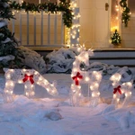 3 Pcs 2D Christmas Reindeer Home Garden Lights Decorative Warm White. Fixed Price $59.99.