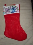 2025 Disney Lilo & Stitch 16" Red Felt Christmas Stocking Holiday Decor By Ruz. Fixed Price $9.99.