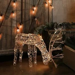 Alpine Corporation Outdoor/indoor Rattan Grazing Reindeer With Lights - Christma. Fixed Price $64.50.