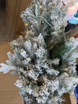Nearly Natural 4' Flocked Vermont Mixed Pine Artificial Christmas Tree W/ 100 Li. Fixed Price $74.88.