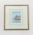 Vtg Oil Painting By Kurt Anderson Lake Superior Cove Landscape 1981. Fixed Price $325.00.