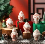 Peryiter 12 Pieces Christmas Chinoiserie Ornaments Mini Ginger Jar Red White. Fixed Price $44.95.