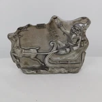Ashland Holiday Pines Silver Santa Sleigh Tabletop Christmas Decor Plastic. Fixed Price $10.00.