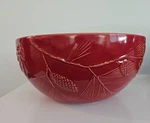 Large Lenox Rustic Berry Red Serving Bowl Winter Christmas Pine Cone #6239453. Fixed Price $59.99.