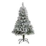 Nearly Natural 4FT Flocked White River Mountain Pine Artificial Christmas Tree. Fixed Price $66.99.