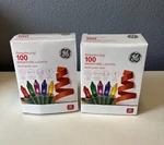 Ge 100 Multi Color Mini String Lights Green Wire Christmas Set Of 2 Boxes New. Fixed Price $19.00.