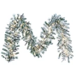 Vickerman 108" Kiana 3MM Led Artificial Christmas Garland In Flocked White. Fixed Price $134.00.