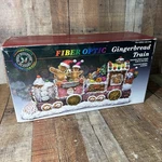 Vtg Gingerbread Train Fiber Color Changing-large 20 -optic Glow By Puleo. Fixed Price $15.00.