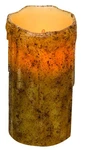 Cwi Gifts Burnt Drip Led Candle 6", Flameless, Battery Operated With Timer. Fixed Price $24.31.