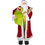 Huge 6' Life-size Standing Plush Santa Claus Figure With Teddy Bear & Gift Bag. Fixed Price $410.49.