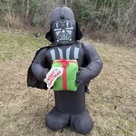 Star Wars Darth Vader Airblown Inflatable 5FT Lawn Decor Merry Christmas Gemmy. Fixed Price $49.97.
