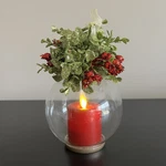 Luxurylite Ganz Mistletoe Light Up Candle Flameless Ornament Christmas Holiday. Fixed Price $14.99.