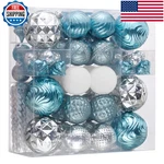 Valery Madelyn 100CT Christmas Tree Decorations Ball Ornament Set Light Blue. Fixed Price $71.30.