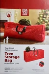 Zober Red Christmas Tree Storage Bag Large Holds 9 Artificial (65X15X30"). Fixed Price $20.00.