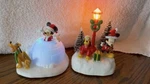 New 2 Lot Disney Ruz Mickey Mouse Lights Up Pluto Lamp Igloo Christmas Village. Fixed Price $51.85.