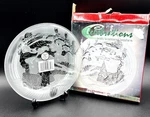 Celebrations The Night Before Christmas Plate 7" Frosted Holiday Dish #312681. Fixed Price $30.55.