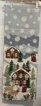 Woven Tapestry Christmas Table Runner Cabin Deer Winter Scene 72X13 Lodge. Fixed Price $17.12.