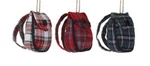 Silvestri Fabric Hiking Backpack Christmas Ornament Lot Of 3.5 Inches High. Fixed Price $19.95.