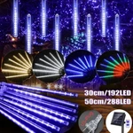 192/288 Led Solar Meteor Shower String Lights Tree Lamp Outdoor Christmas Decor. Fixed Price $19.96.