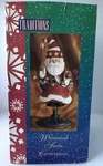 Traditions Porcelain Whimsical Santa Centerpiece 13" Tall Handpainted New. Fixed Price $50.00.