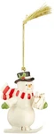 Lenox Downhill Snowman Ornament Gold,red. Fixed Price $83.99.
