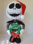 Gemmy Disney Jack Skellington Nightmare Before Christmas Door Greeter Plush 18". Fixed Price $32.00.