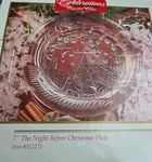 Celebrations Crystal Clear "the Night Before Christmas" Plate. Fixed Price $7.60.