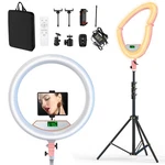 22" Large Ring Light With Stand,foldable Led Big Tripod For Iphone.... Fixed Price $110.80.