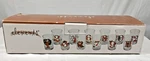 Elements 12 Days Of Christmas Cups Candle Holders 3" Glass Votive Advent. Fixed Price $24.95.