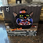 Members Mark Ceramic Halloween Candy Bowl Pre-lit Cat Led Timer Indoor Decor. Fixed Price $29.99.