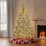 6FT 7FT 8FT Christmas Tree Xmas Artificial Holiday With Led Light Metal Stand. Fixed Price $63.55.