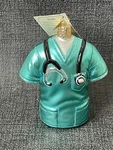 Old World Christmas Owc Blown Glass Scrubs With Stethoscope Ornament Nwt. Fixed Price $19.50.