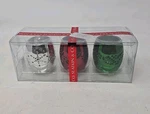 Tealight Trio- Holiday Glow Candle Holder Set Metallic Green Christmas. Fixed Price $17.99.