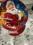Cookies For Santa Stoneware Christmas Eve Holiday Night Lot Of 6. Fixed Price $35.00.