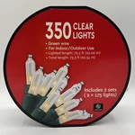 Christmas Lights Clear 350 String Green Festive Voice Wire Indoor Outdoor Reel. Fixed Price $27.99.