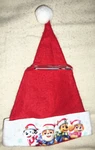 Paw Patrol Christmas Santa Hat 16" Tall Red Felt Embossed Nickelodeon By Ruz. Fixed Price $12.99.