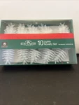 Kurt Adler 10 Light White Glitter Pinecone Indoor Christmas Sets. Fixed Price $21.50.