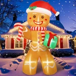 8FT Christmas Outdoor Decoration, Inflatables Gingerbread. Fixed Price $68.99.