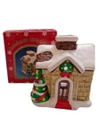 Russ Berrie Snow House Votive Candle Holder W/ Box 1980S Holiday Christmas Vtg. Fixed Price $14.99.