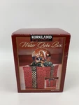 Kirkland Signature Water Globe Box Christmas Snow Interchangeable Top Teddy Bear. Fixed Price $17.99.