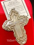 Wallace Sterling Silver 1998 Grande Baroque Cross Christmas Ornament. Fixed Price $182.59.