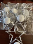 Set Of 6 Christmas Holiday Indoor Window Stars Warm White Battery Operated New. Fixed Price $20.00.