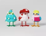Target Wondershop Featherly Friends 3 Mini Fabric Birds Bright Christmas 2024. Fixed Price $19.80.