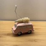 Pink Van Bus Rv Christmas Ornament Bottle Brush Tree Shabby Chic Vintage Style. Fixed Price $14.00.
