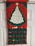 Vtg Pockets Learning Plush Advent Calendar Christmas Tree Holiday Missing 1 Pc. Fixed Price $46.00.