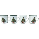 Lynns Stoneware Christmas Tree Mug Holiday Coffee Cup Set 4. Fixed Price $13.59.