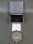 2008 Towle Sterling Silver Old Master Annual Snowflake Christmas Tree Ornament. Fixed Price $150.00.
