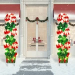 Skylety 2 Sets Christmas Peppermint Cane Candy Outdoor White, Red, Green. Fixed Price $38.69.